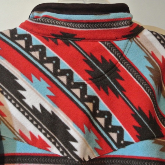 WOMENS 1XAZTEC 1/4 ZIP FLEECE PULLOVER - Picture 5 of 5